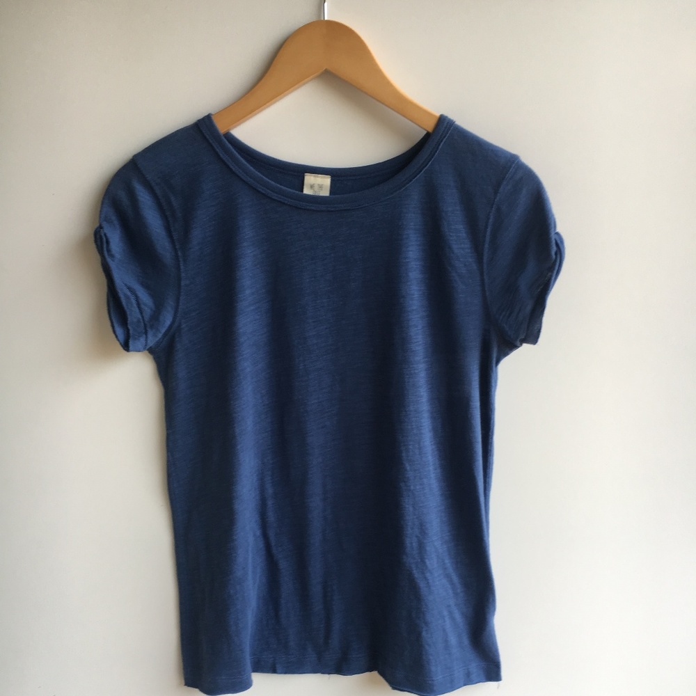 NWOT Free People We The Free Blue Slub Knit Tee